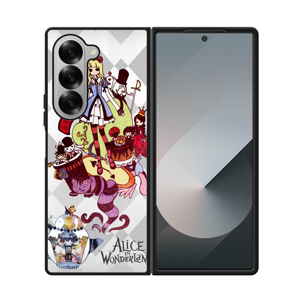 alice in wonderland all character Samsung Galaxy Z Fold 7 5G Case QC1200