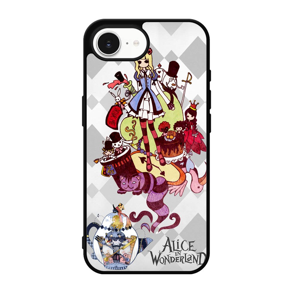 alice in wonderland all character iPhone 17e Case OV1200