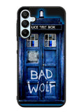 Doctor Who TARDIS Bad Wolf Blue Samsung Galaxy A25 5G Case
