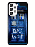 Doctor Who TARDIS Bad Wolf Blue Samsung Galaxy A53 5G Case