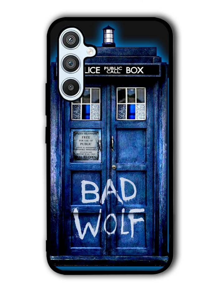 Doctor Who TARDIS Bad Wolf Blue Samsung Galaxy A54 5G Case