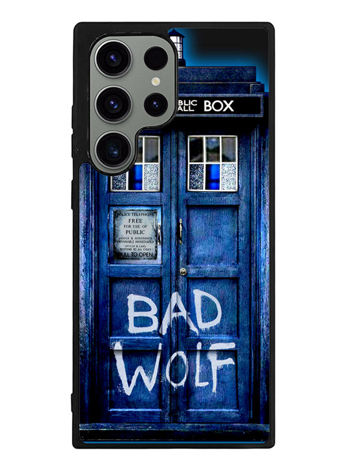 Doctor Who TARDIS Bad Wolf Blue Samsung Galaxy S23 Ultra 5G Case