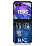 Doctor Who TARDIS Bad Wolf Blue Motorola Moto Razr Plus 2024 , Moto Razr+ 2024 Case