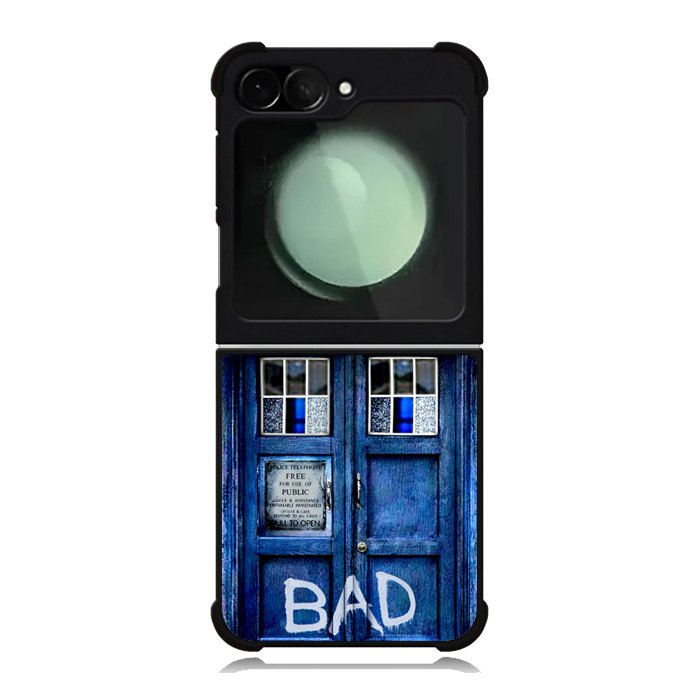 Doctor Who TARDIS Bad Wolf Blue Samsung Galaxy Z Flip 6 Case
