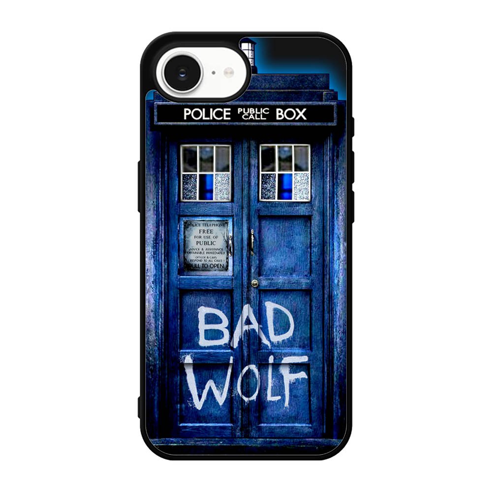 Doctor Who TARDIS Bad Wolf Blue iPhone 17e Case