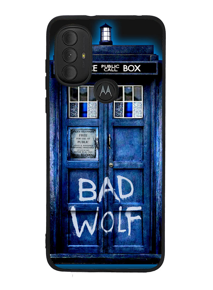 Doctor Who TARDIS Bad Wolf Blue Motorola Moto G Pure 2021 , Moto G Power 2022 Case