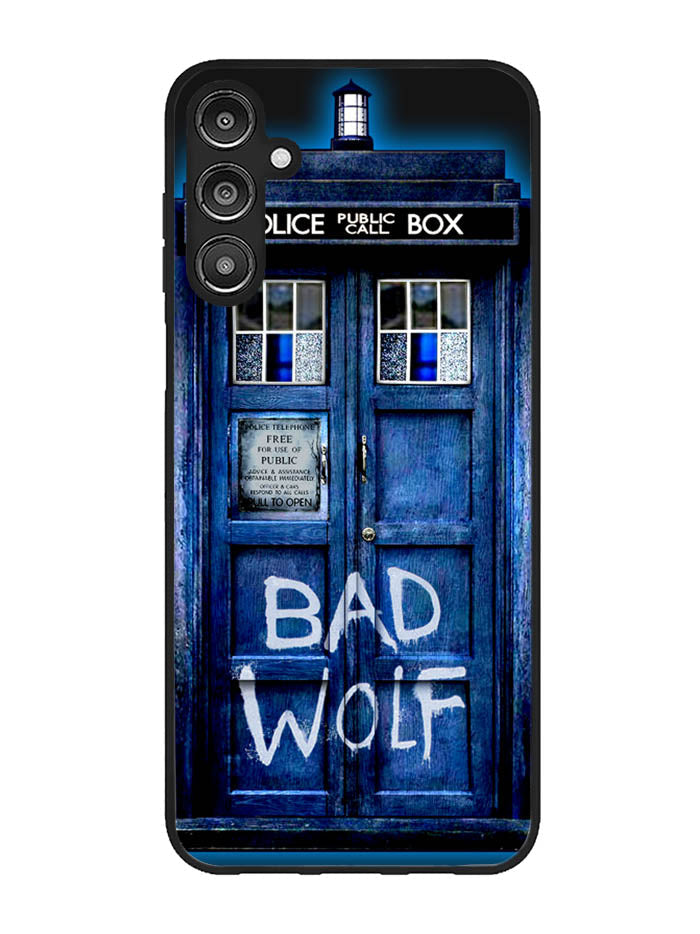 Doctor Who TARDIS Bad Wolf Blue Samsung Galaxy A14 5G Case