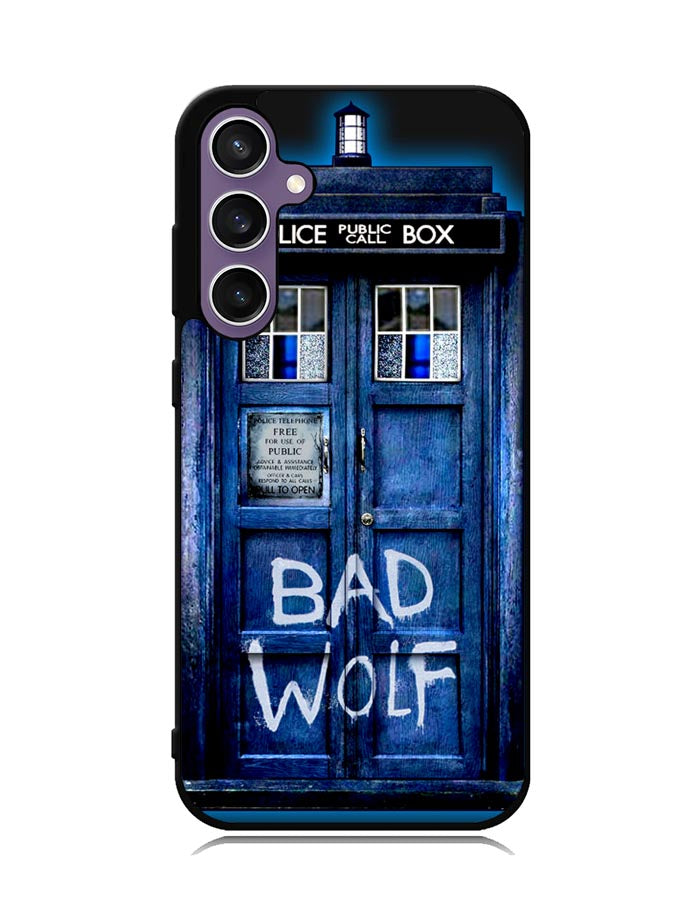Doctor Who TARDIS Bad Wolf Blue Samsung Galaxy S23 FE 5G Case