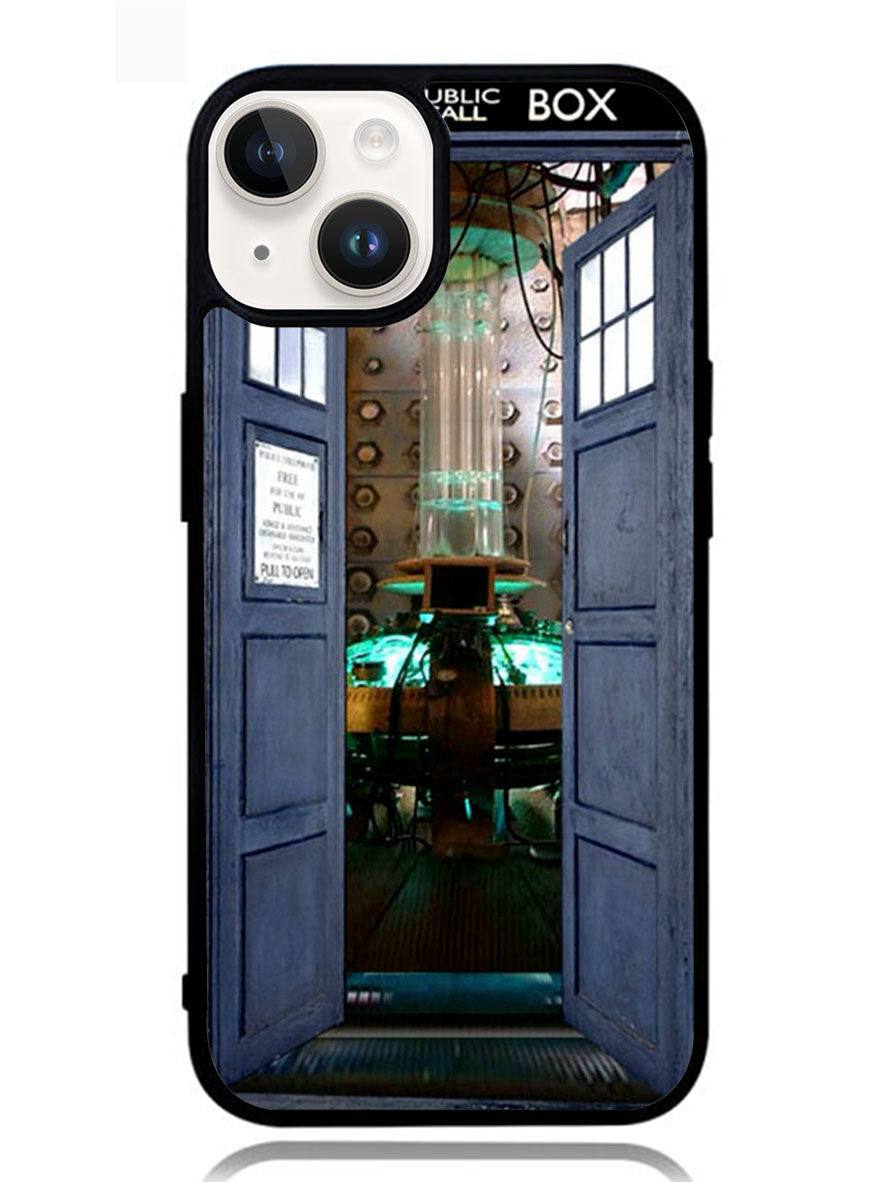 Doctor Who TARDIS Door Open iPhone 14 Plus Case