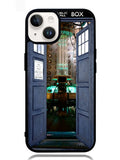 Doctor Who TARDIS Door Open iPhone 14 Plus Case