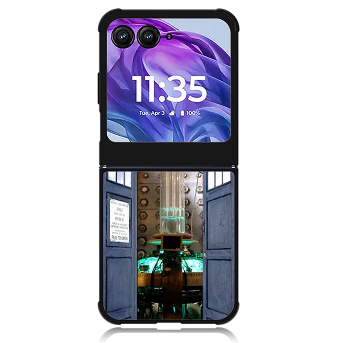 Doctor Who TARDIS Door Open Motorola Moto Razr Plus 2024 , Moto Razr+ 2024 Case