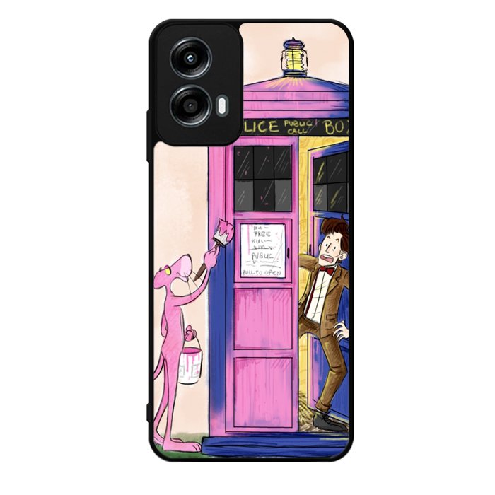 Doctor Who Tardis Funny Motorola Moto G Play 2024 Case OV1214