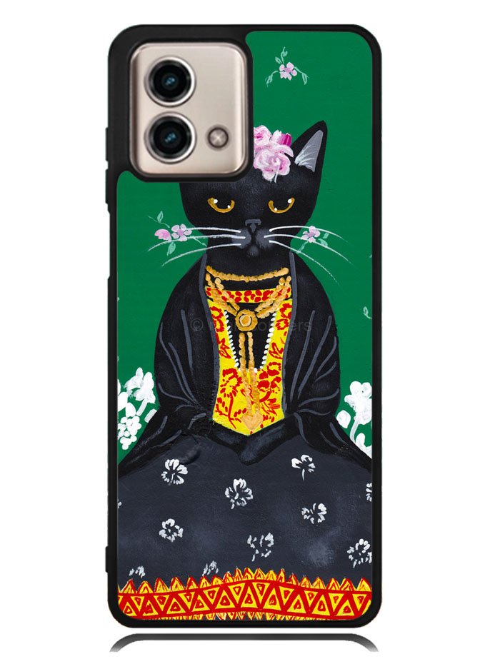 Frida Catlo Floral Black Cat Motorola Moto G Stylus 5G 2023 Case OV1215