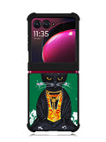 Frida Catlo Floral Black Cat Motorola Moto Razr Plus 2023 , Moto Razr+ 2023 Case OV1215