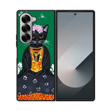 Frida Catlo Floral Black Cat Samsung Galaxy Z Fold 7 5G Case OV1215
