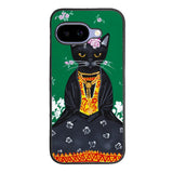 Frida Catlo Floral Black Cat Google Pixel 10A Case OV1215