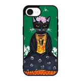 Frida Catlo Floral Black Cat iPhone 17e Case OV1215