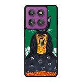Frida Catlo Floral Black Cat Motorola Moto Edge 60 Pro Case OV1215