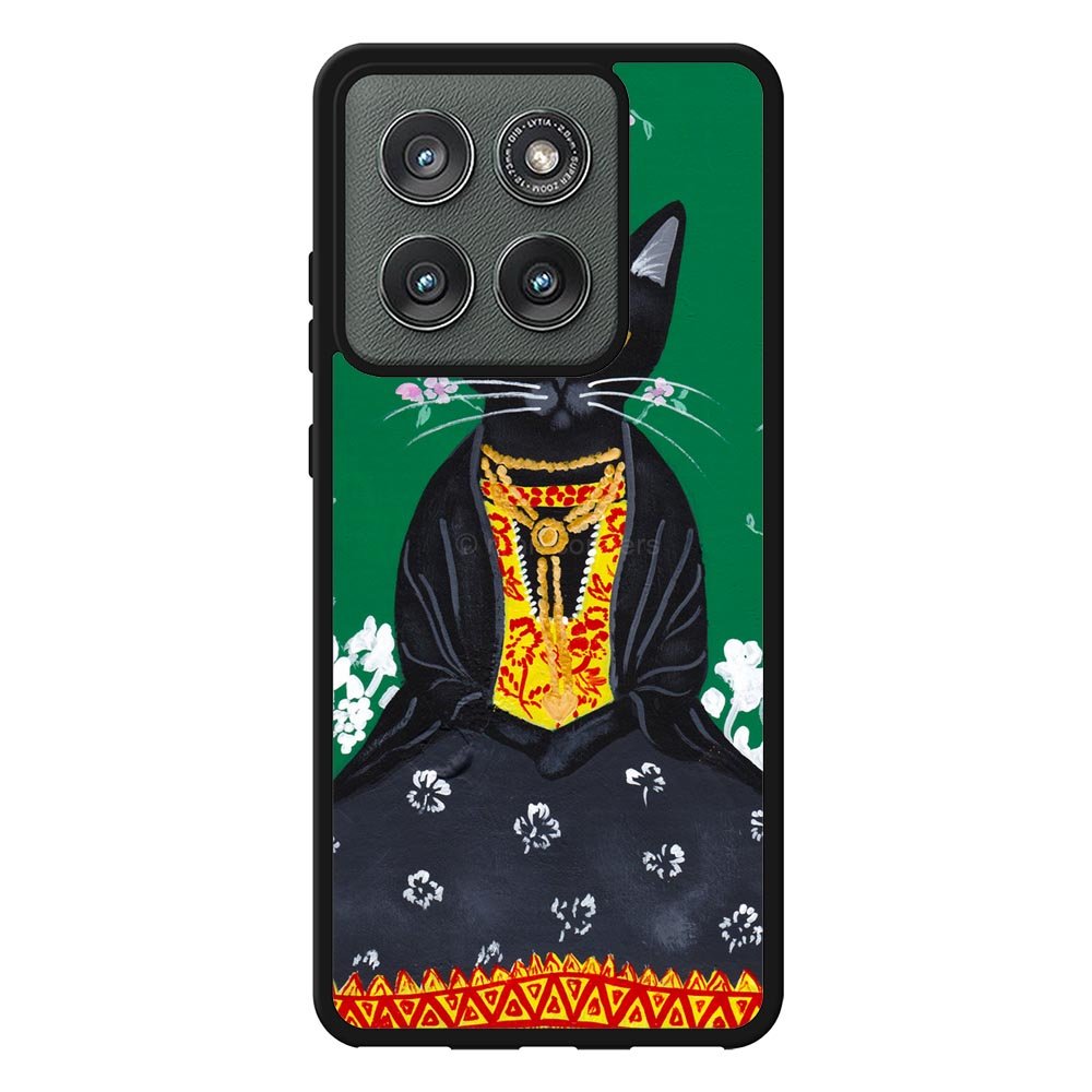 Frida Catlo Floral Black Cat Motorola Moto Edge 2025 Case OV1215
