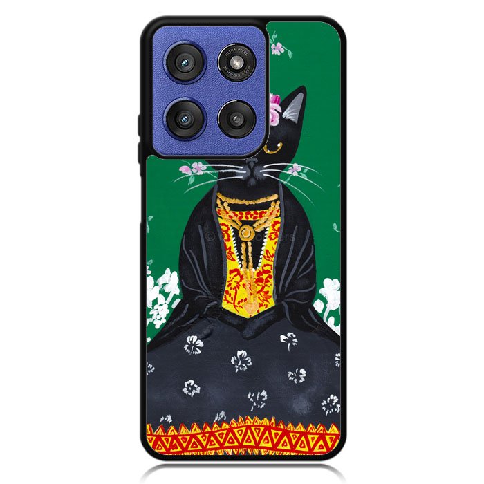 Frida Catlo Floral Black Cat Motorola Moto G Stylus 5G 2025 Case OV1215