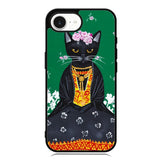 Frida Catlo Floral Black Cat iPhone 16e Case OV1215