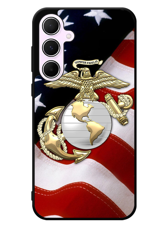 Marine Corps Anchor 1st Samsung Galaxy A35 5G Case