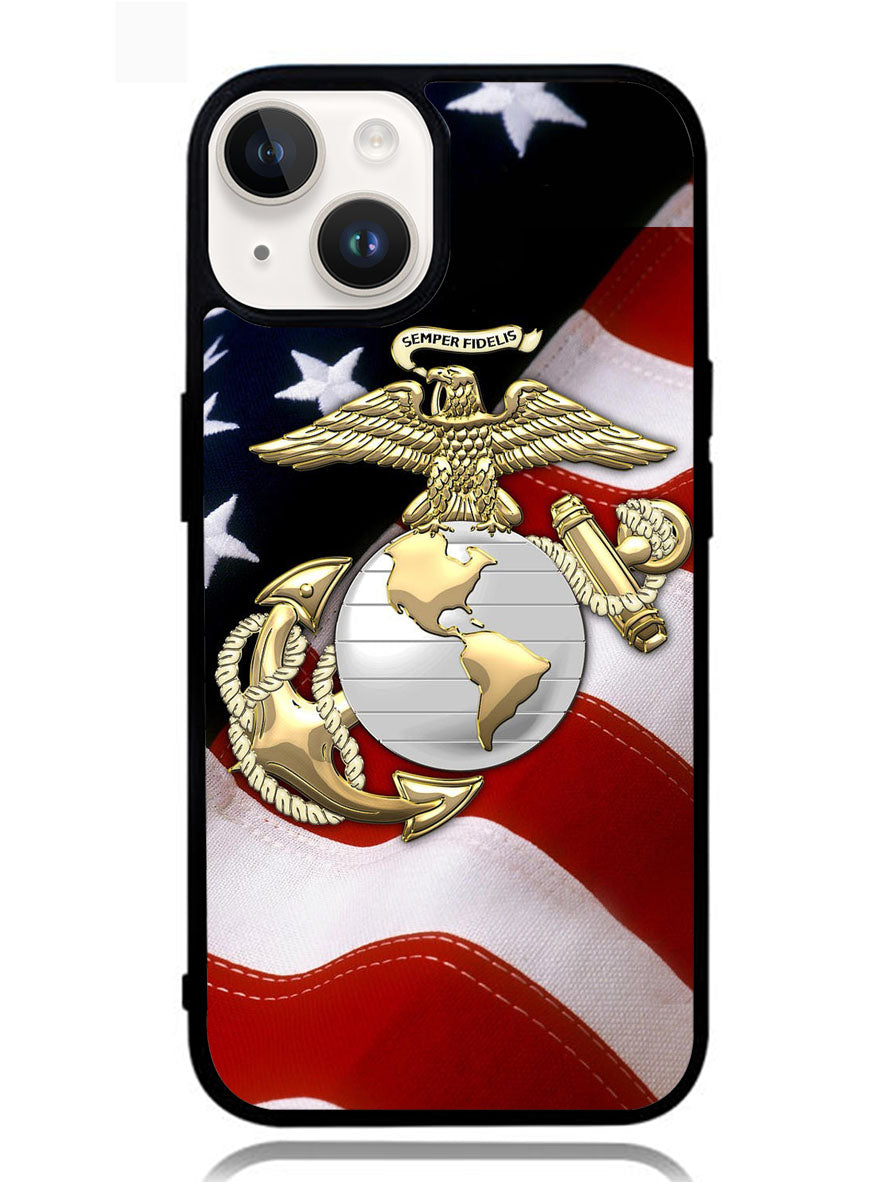 Marine Corps Anchor 1st iPhone 14 Plus Case