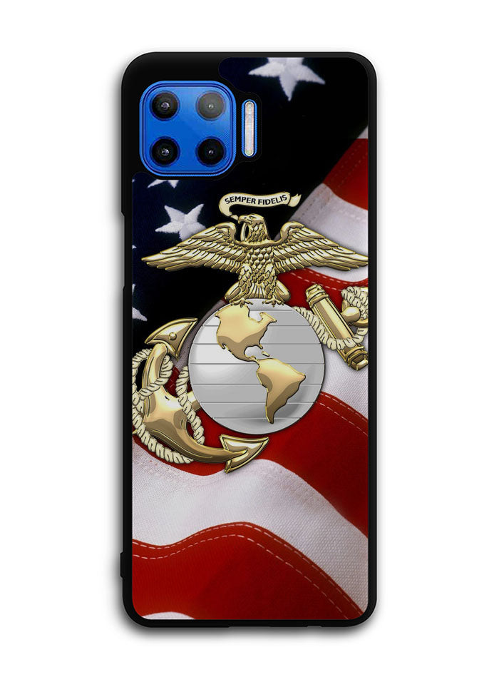 Marine Corps Anchor 1st Motorola Moto One 5G Case , Moto One 5G UW Case , Moto G 5G Plus Case