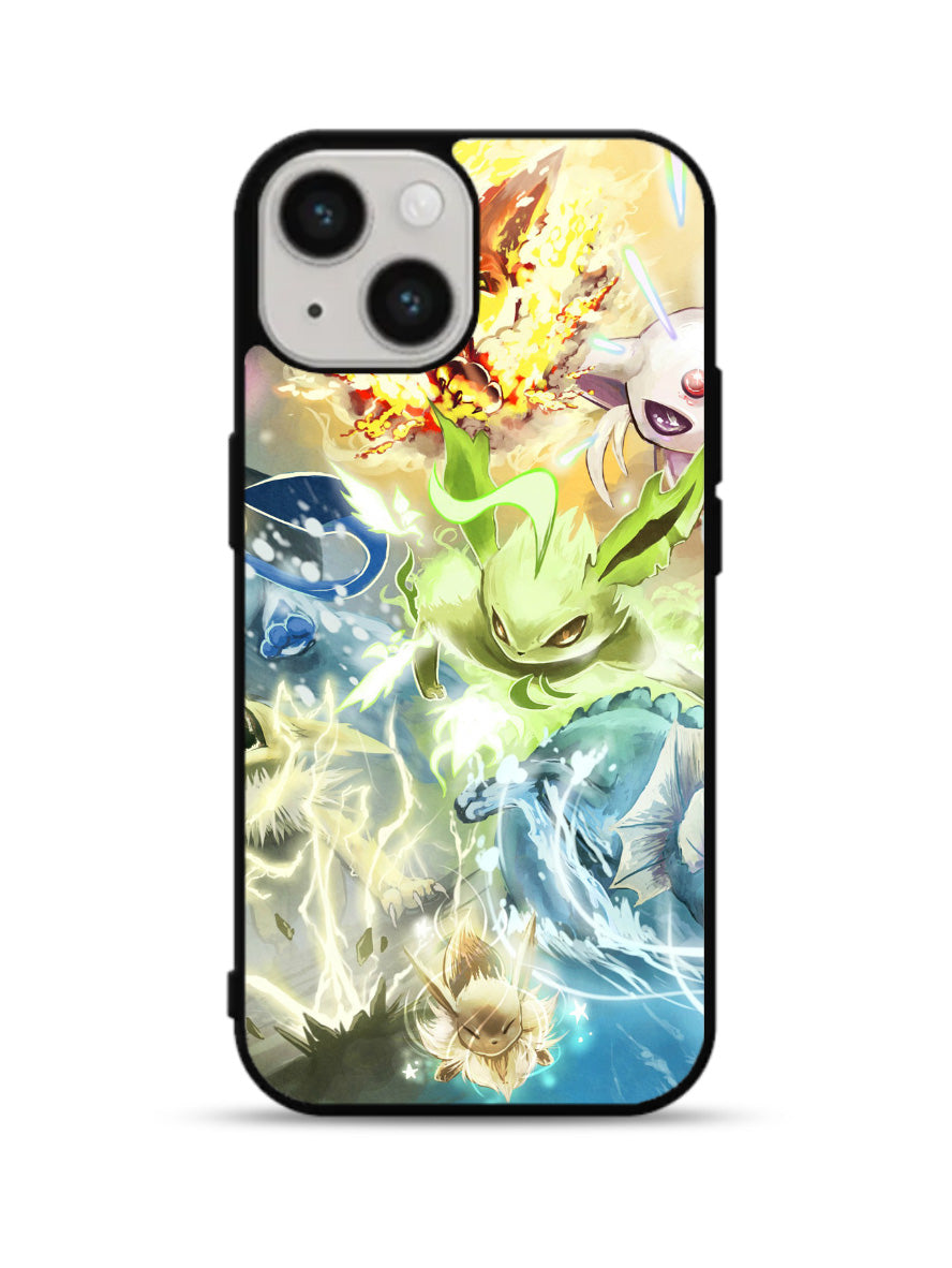 Pokemon Eevee Evolutions iPhone 15 Plus Case