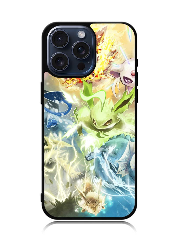 Pokemon Eevee Evolutions iPhone 15 Pro Max Case