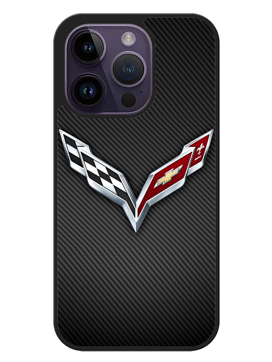 Corvette Logo 1st iPhone 14 Pro Case