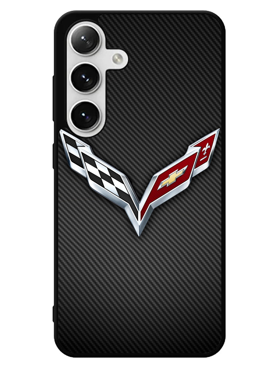 Corvette Logo 1st Samsung Galaxy S25 5G Case