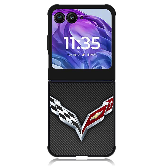 Corvette Logo 1st Motorola Moto Razr Plus 2024 , Moto Razr+ 2024 Case