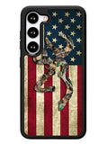 Browning Deer Real Tree Camo USA Flag Samsung Galaxy S23 Plus 5G / Samsung Galaxy S23+ 5G Case