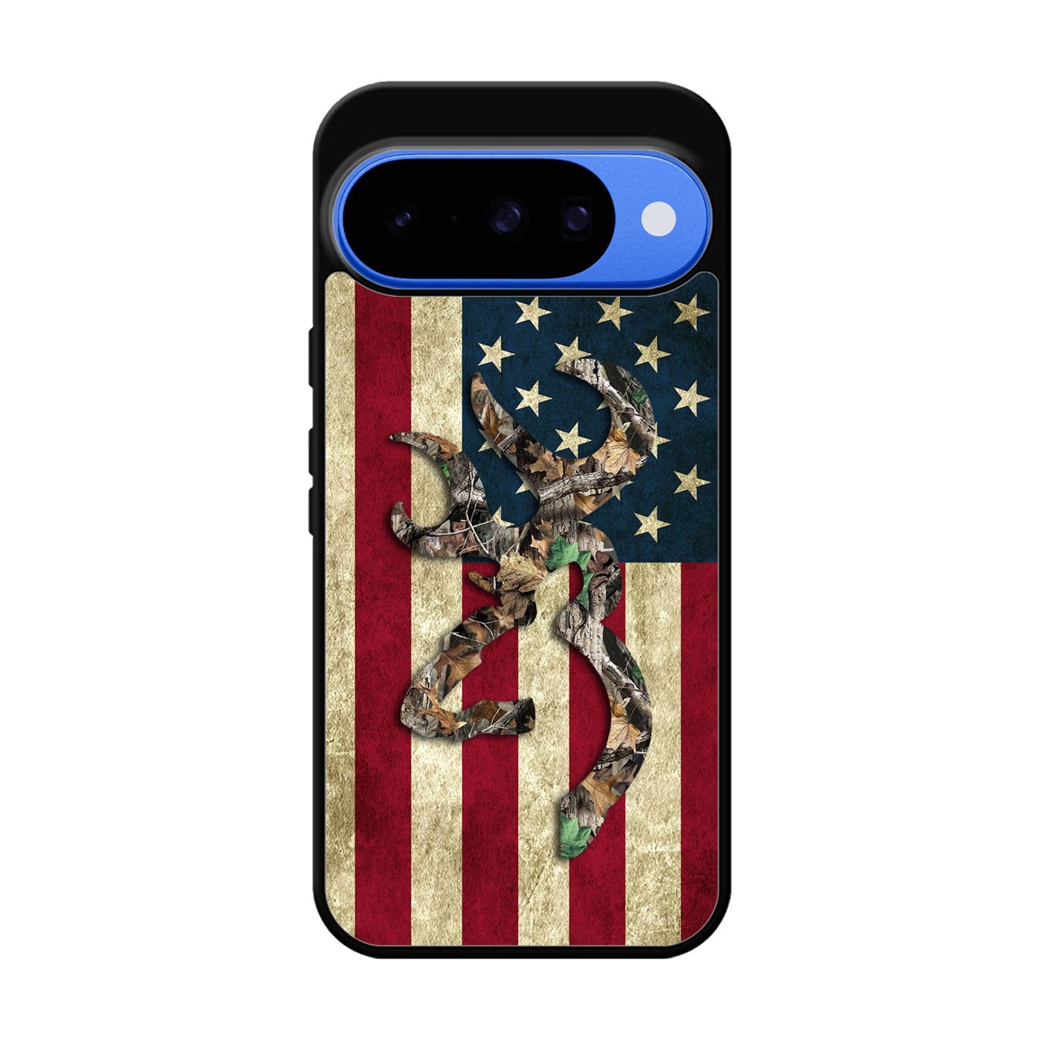 Browning Deer Real Tree Camo USA Flag Google Pixel 10 Case