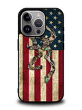 Browning Deer Real Tree Camo USA Flag iPhone 15 Pro Case