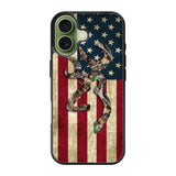 Browning Deer Real Tree Camo USA Flag iPhone 17 Case