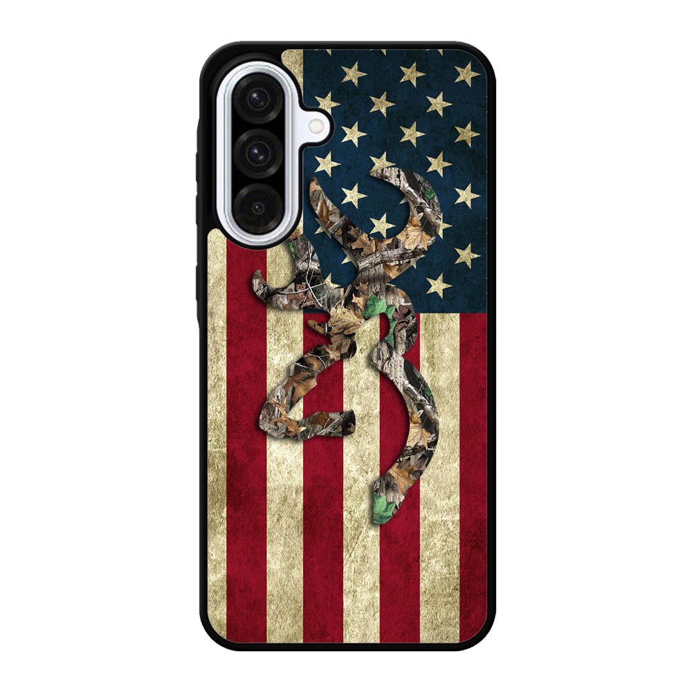 Browning Deer Real Tree Camo USA Flag Samsung Galaxy A56 Case OV3268