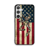 Browning Deer Real Tree Camo USA Flag Samsung Galaxy A26 Case OV7756