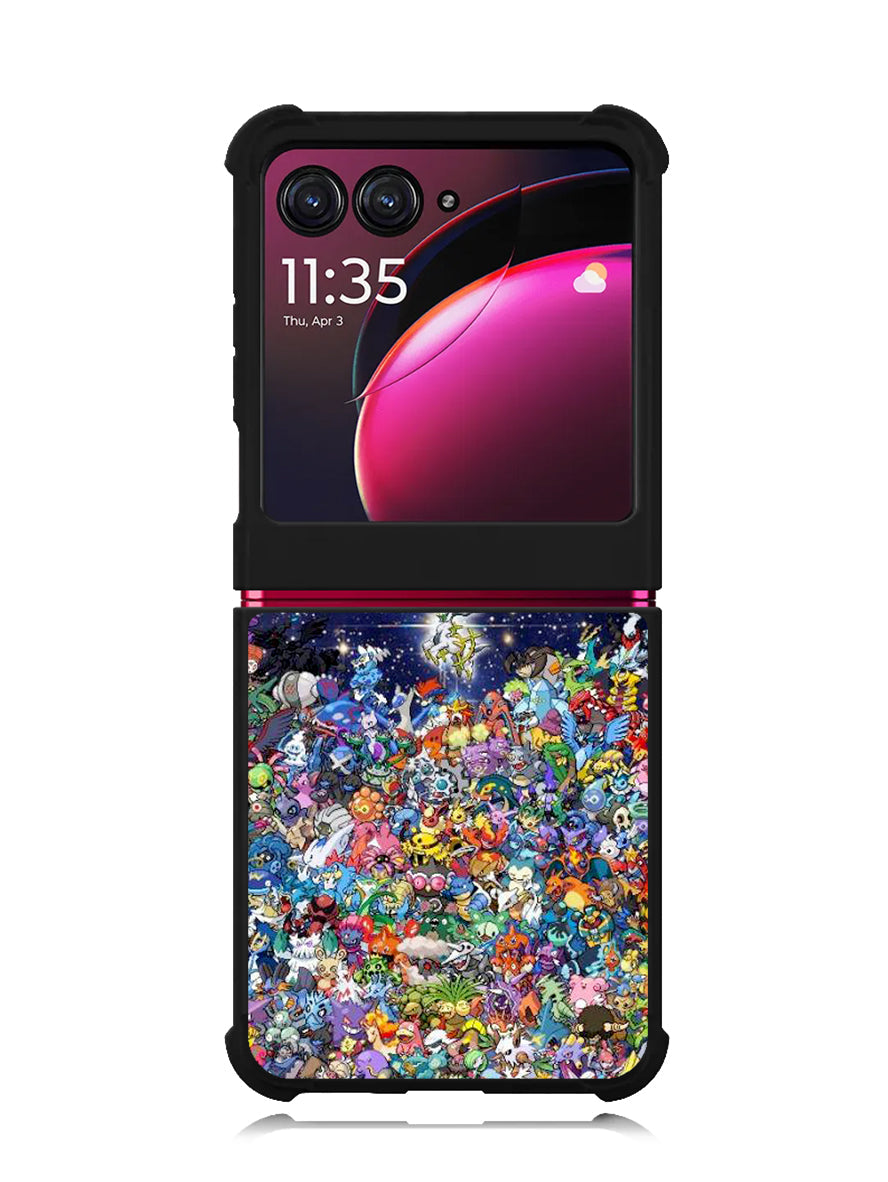 Pokemon Collage Motorola Moto Razr Plus 2023 , Moto Razr+ 2023 Case