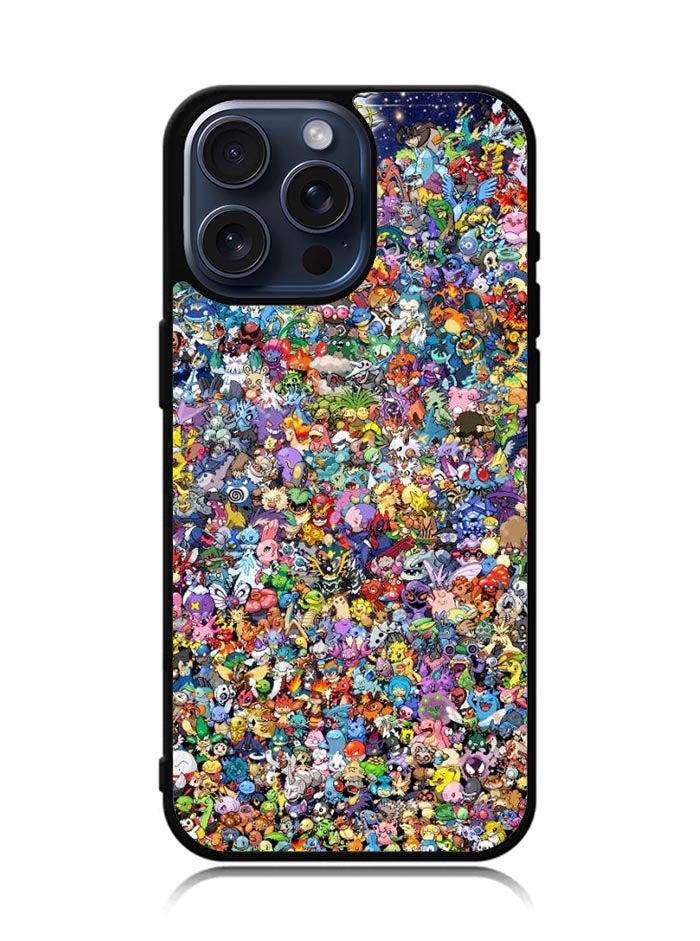 Pokemon Collage iPhone 15 Pro Max Case