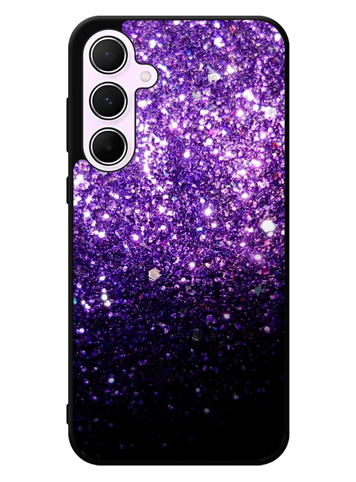 Purple Sparkling Glitter Samsung Galaxy A35 5G Case