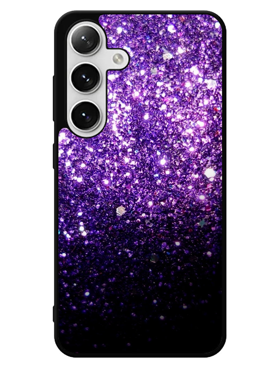 Purple Sparkling Glitter Samsung Galaxy S25 5G Case
