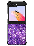 Purple Sparkling Glitter Samsung Galaxy Z Flip 5 5G 2023 Case