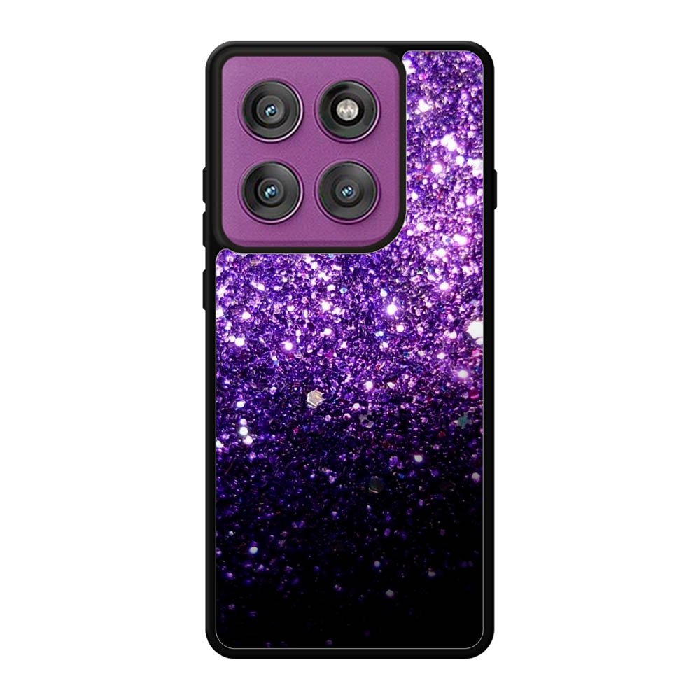Purple Sparkling Glitter Motorola Moto Edge 60 Pro Case