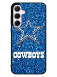 Dallas Cowboys Sparkling Glitter Samsung Galaxy A55 5G Case