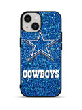 Dallas Cowboys Sparkling Glitter iPhone 15 Plus Case