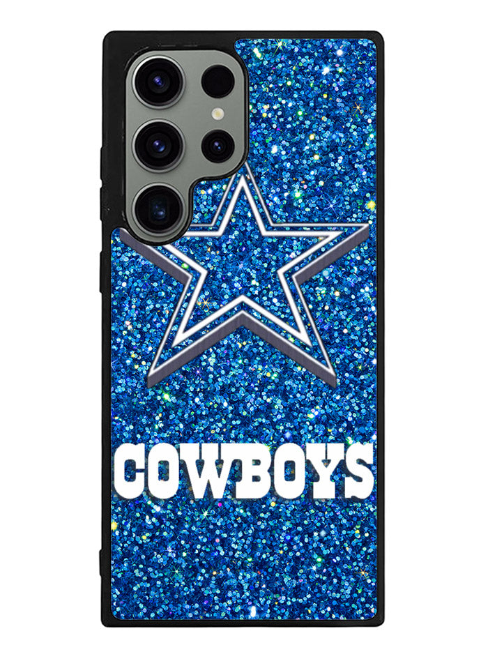 Dallas Cowboys Sparkling Glitter Samsung Galaxy S23 Ultra 5G Case