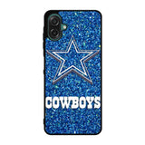 Dallas Cowboys Sparkling Glitter Samsung Galaxy A07 Case
