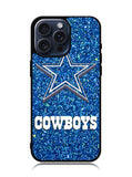 Dallas Cowboys Sparkling Glitter iPhone 15 Pro Max Case